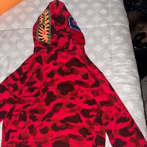 Bape Red Camo Men's Sweater